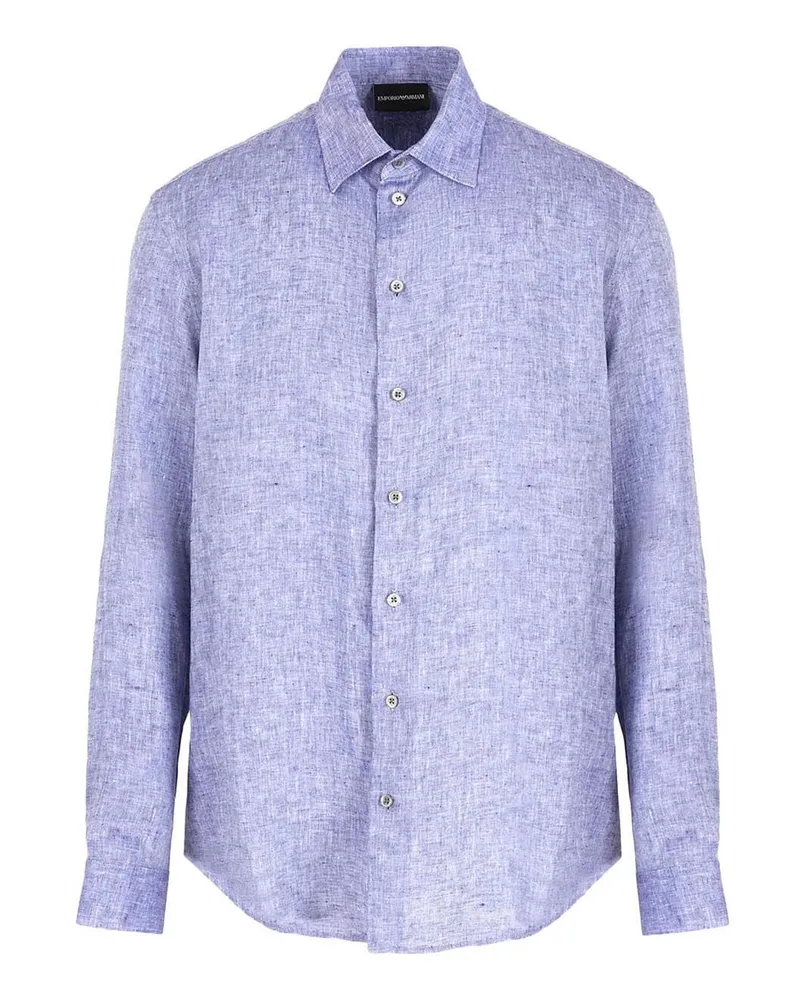 Emporio Armani Shirts Avion Blue Avion