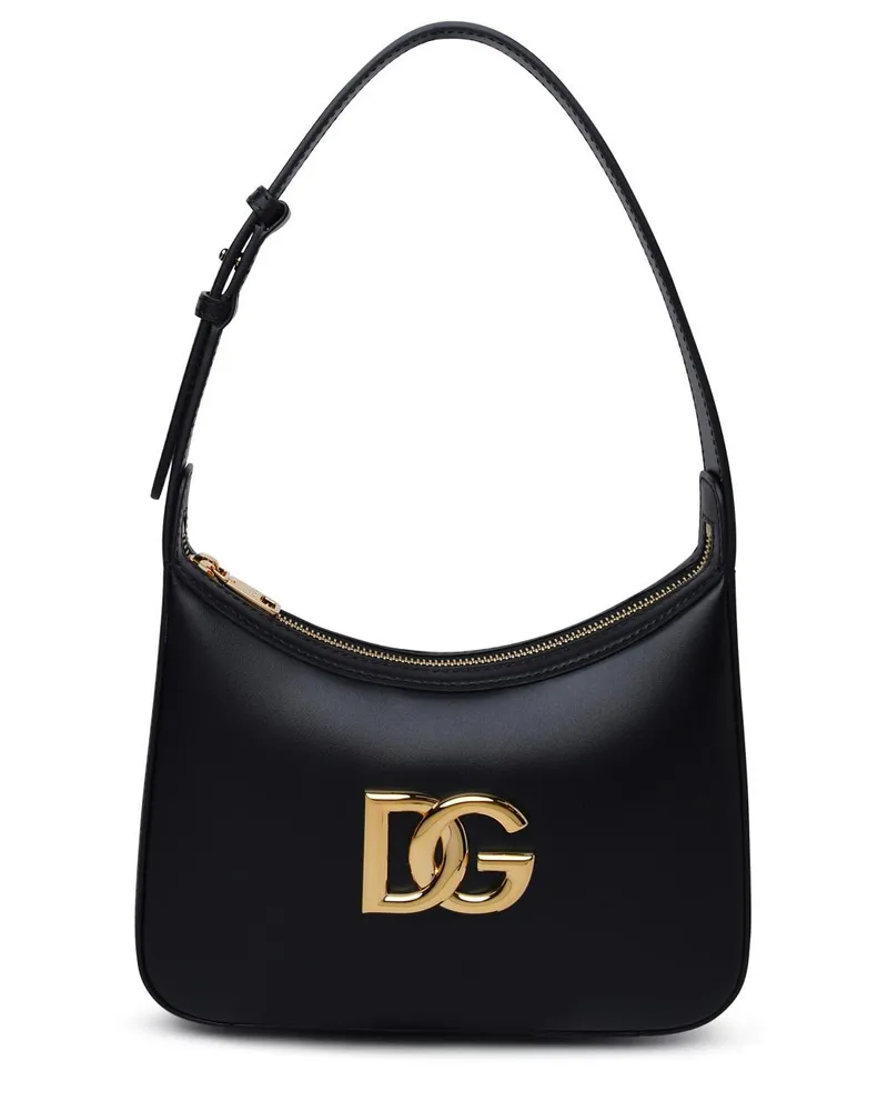 Dolce & Gabbana Black Lear Tasche Schwarz