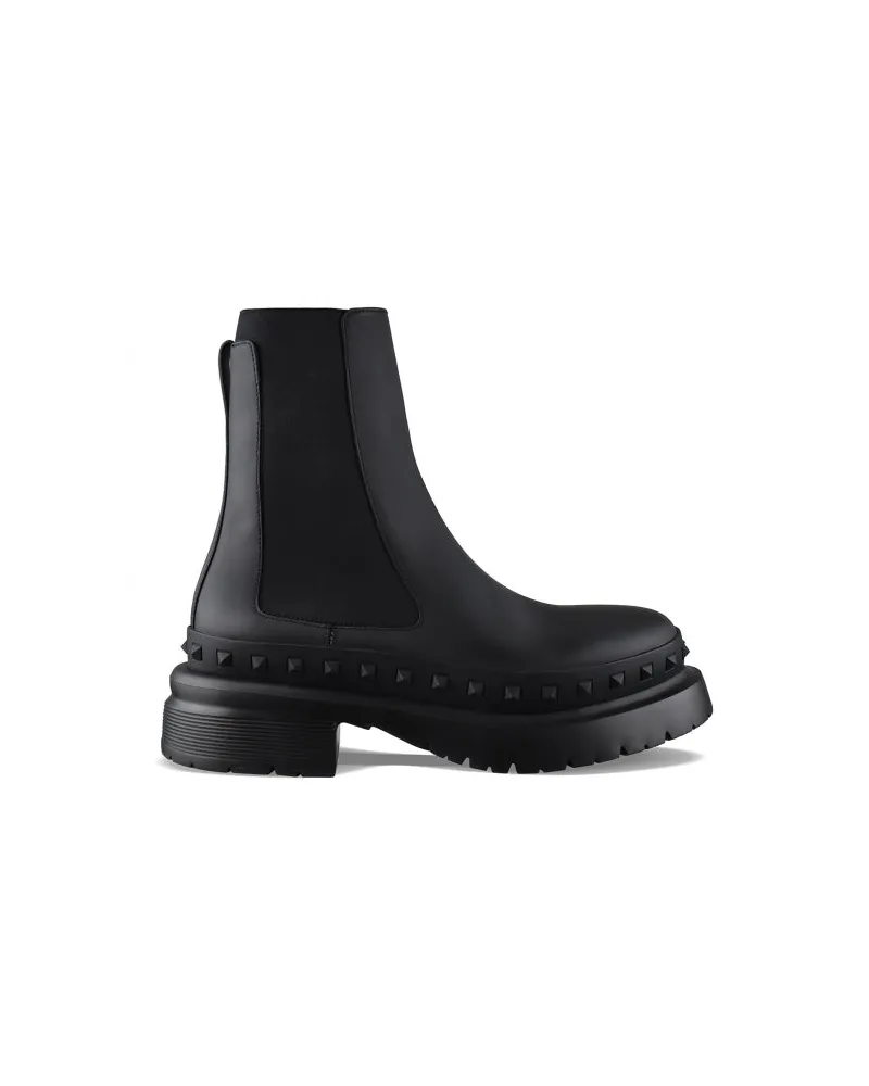 Valentino Garavani M Way Rockstud Stiefel Black