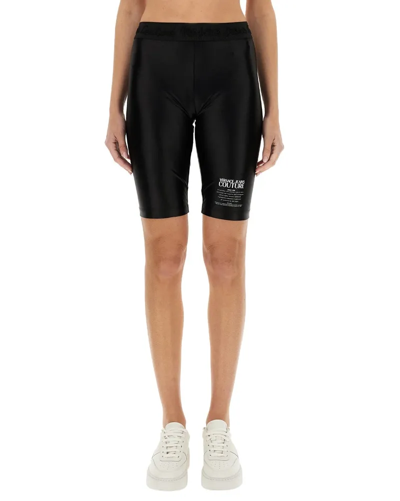 Versace Jeans Cycling Shorts mit Logo Black