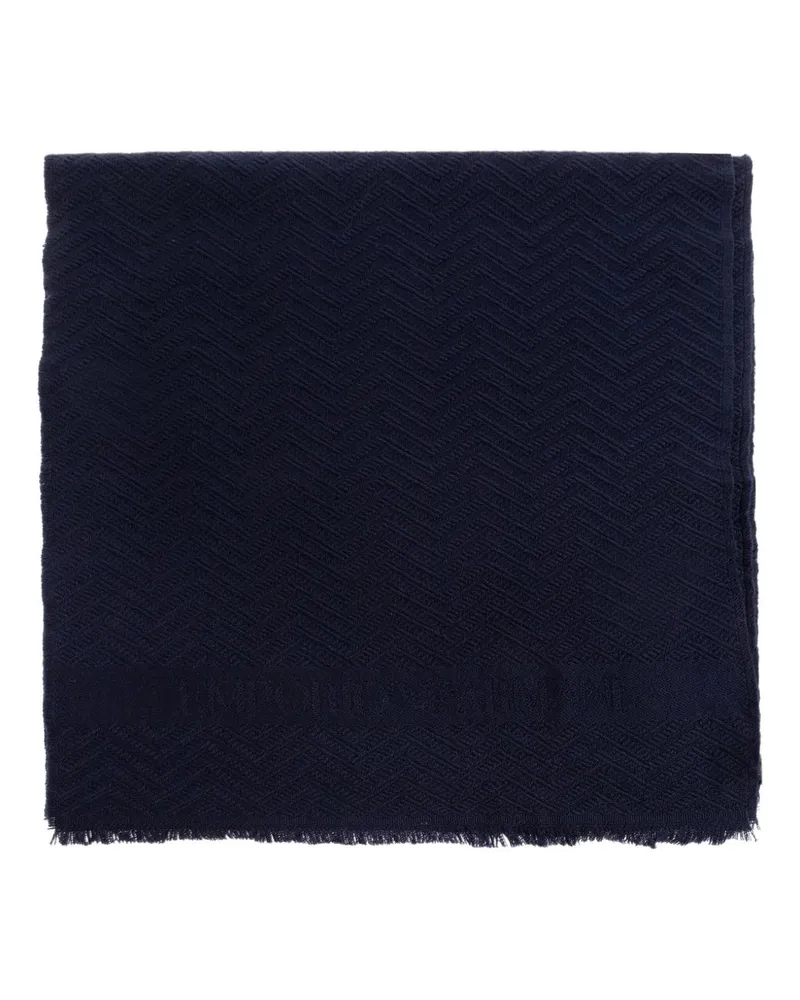 Emporio Armani Wollschal Blue