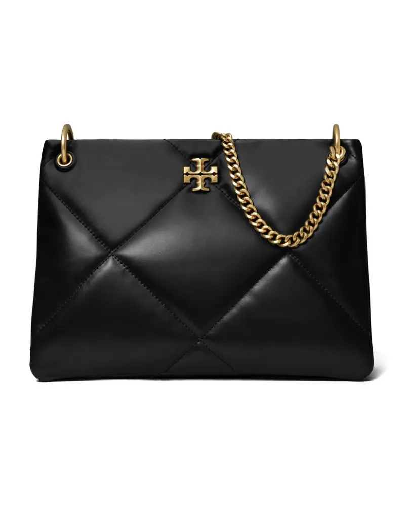 Tory Burch Kira Diamond Leder Umhängetasche Black