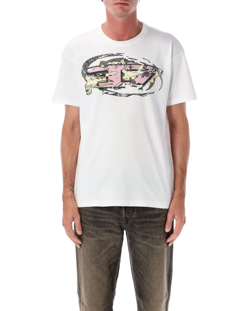 Diesel T -Shirts und Polos weiß White
