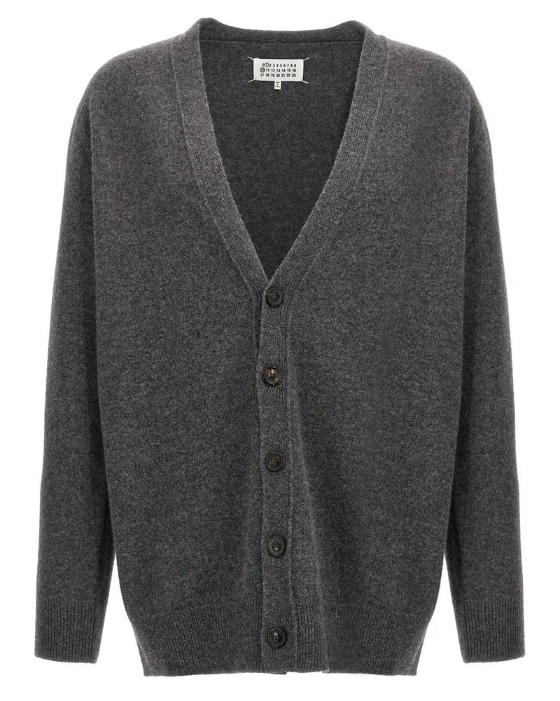Maison Margiela Wool Cardigan Gray