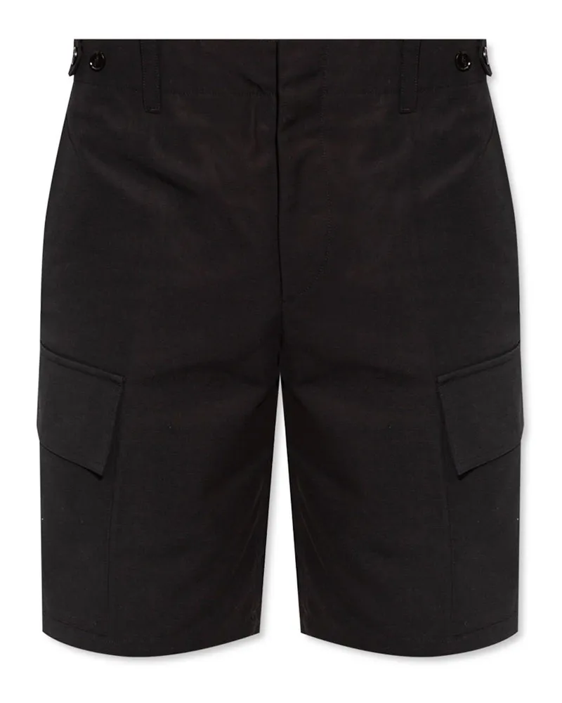 Jil Sander Cotton Cargo Shorts Schwarz