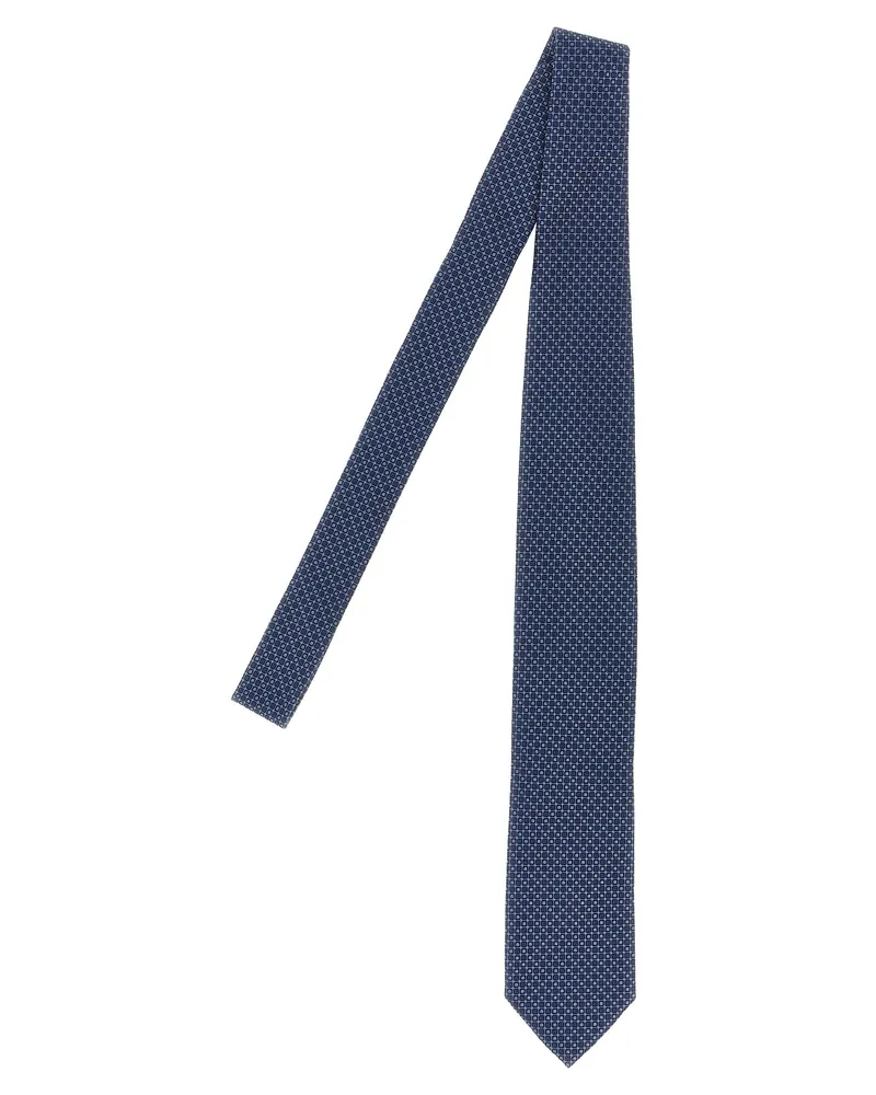 Pal Zileri Gemusterte Seidenkrawatte von Blue
