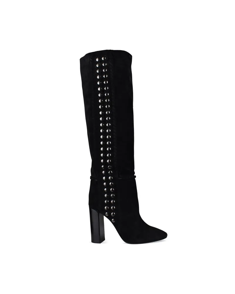 Saint Laurent Stiefel Black