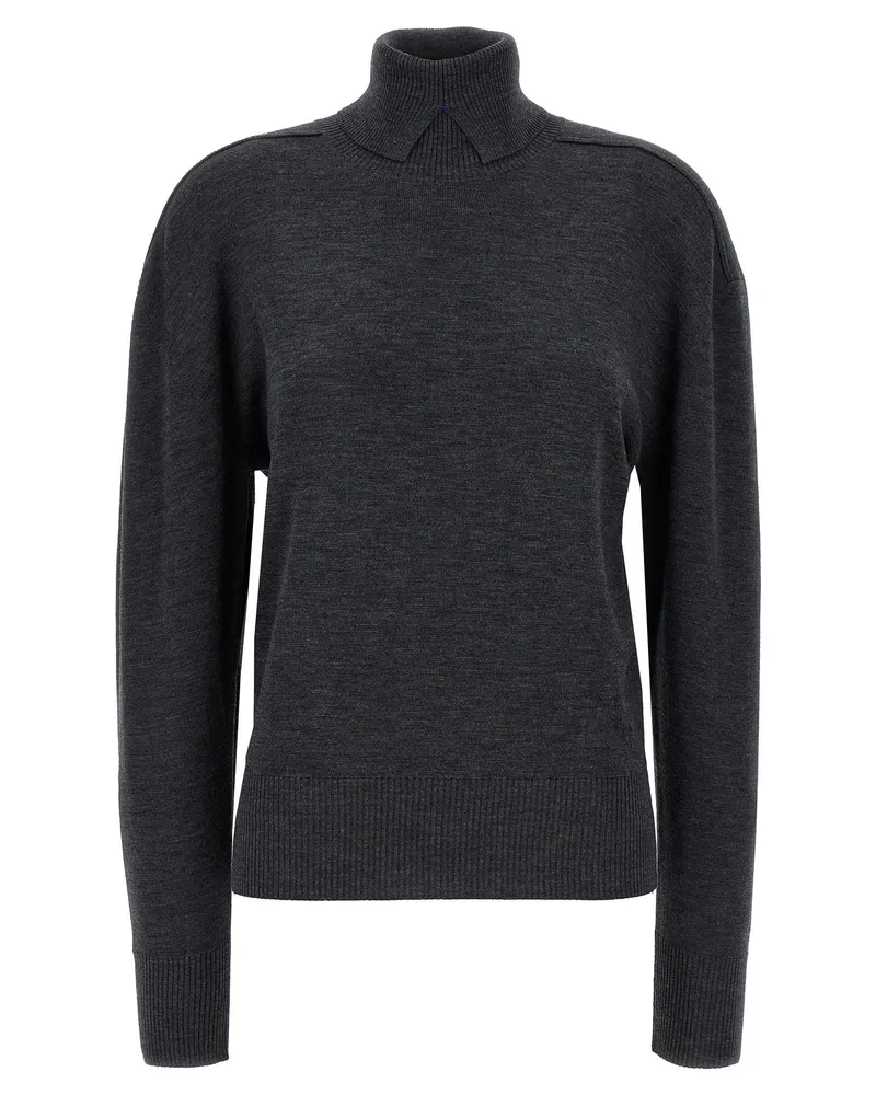 Burberry High Neck -Pullover Grau
