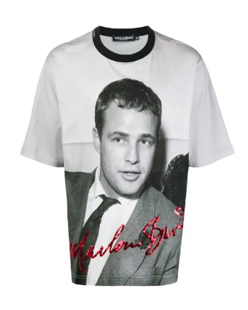 Dolce & Gabbana Marlon Brando T-Shirt Schwarz