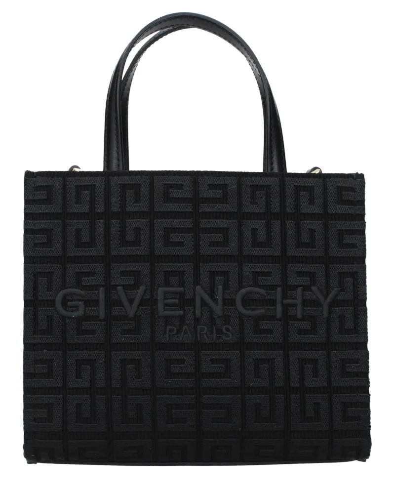 Givenchy Damens G Tote Handtasche Stoff Schwarz -
