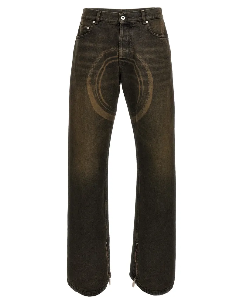 OFF-WHITE Relax Round' Jeans Gray