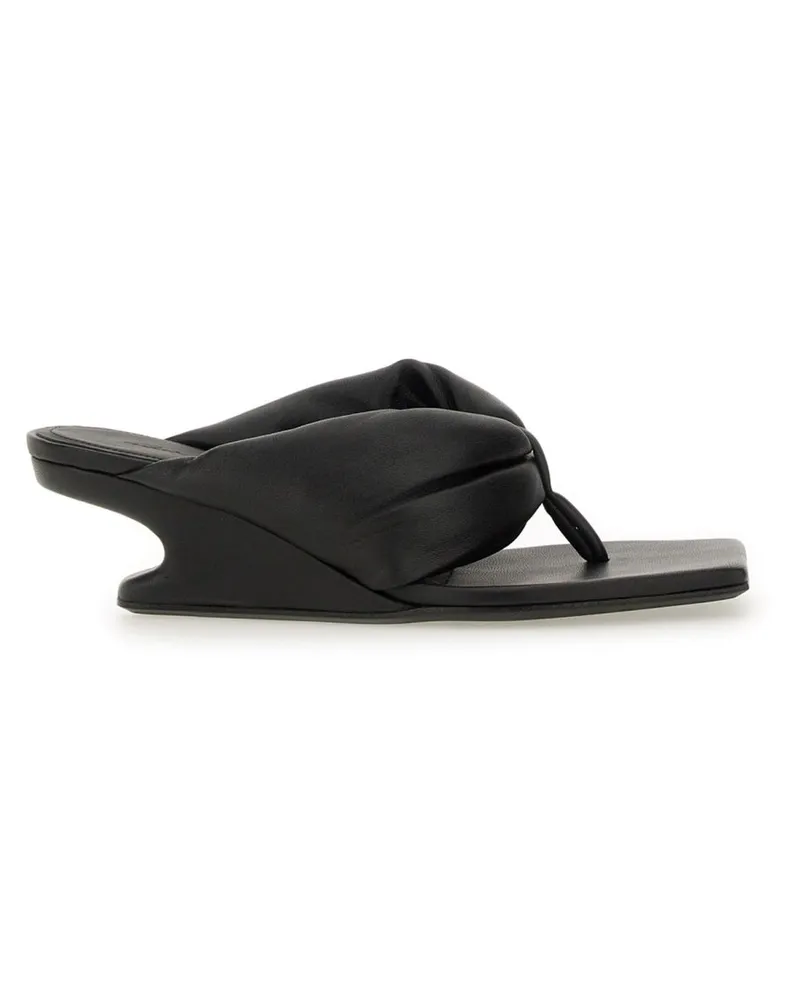 Rick Owens Ledersandalen Black