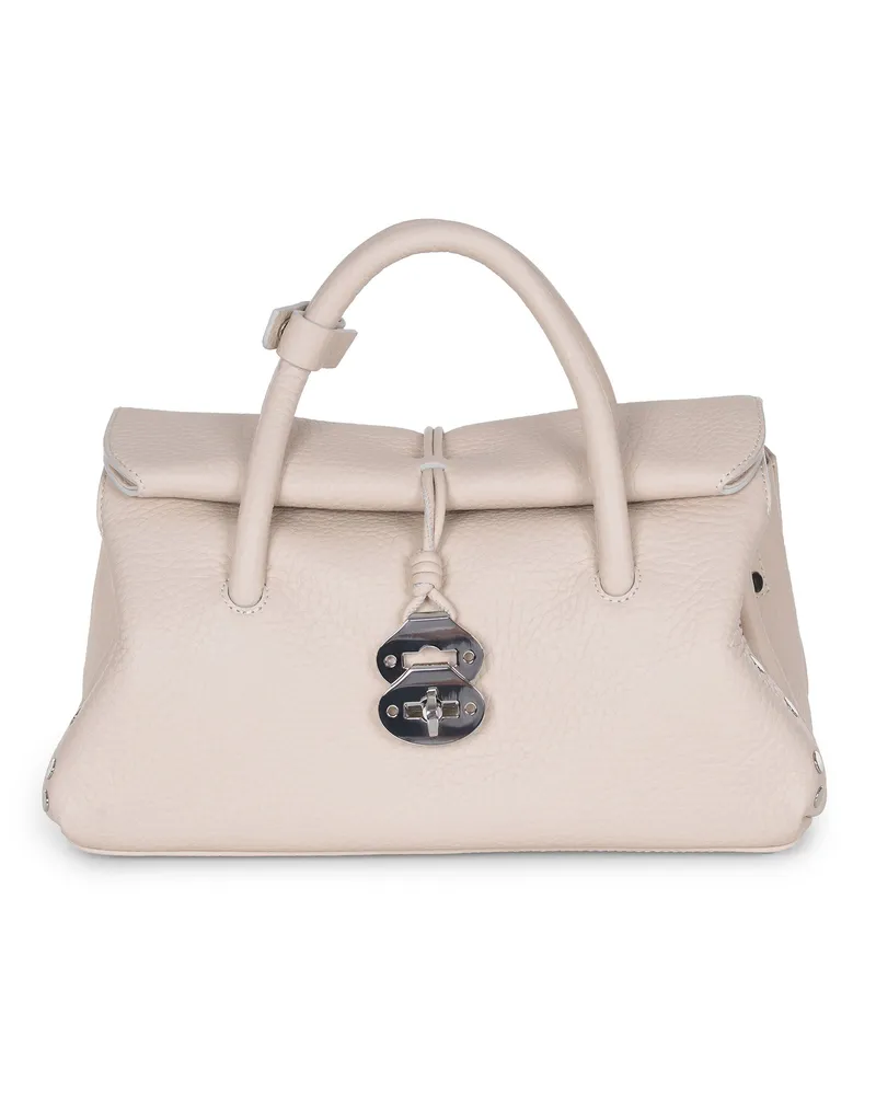 Zanellato Dotta S"Tasche aus gehämmertem Leder Mastice