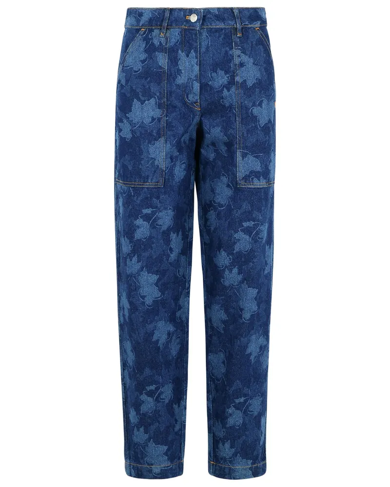 Kitsuné Maison Kitsuné 'Workwear' Blue Jeans Jeans Blue