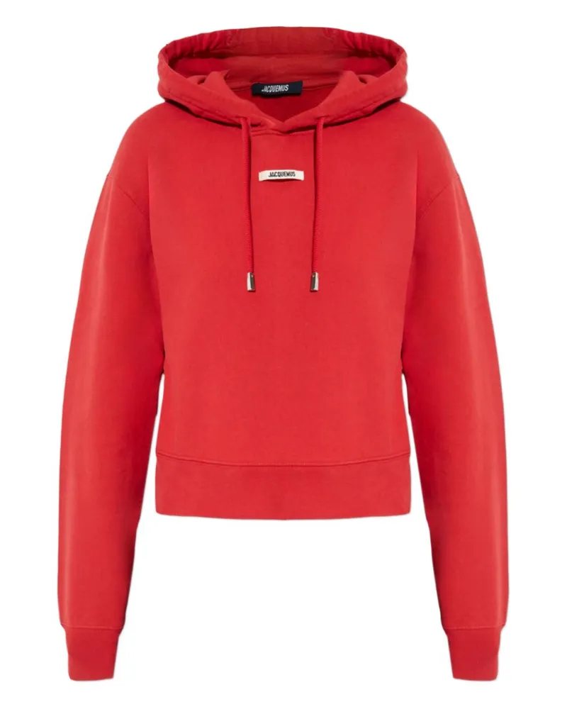 Jacquemus Le Hoodie Gros Grain Red