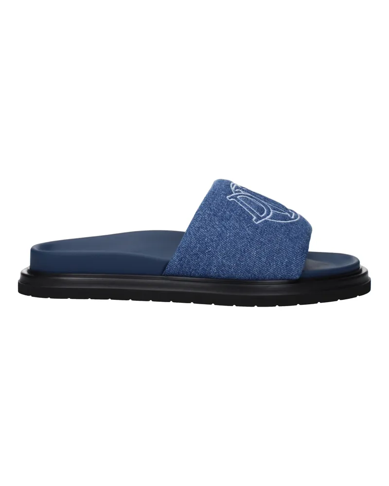 Dior Hausschuhe und Clogs Herren Stoff Blau/Jeans -