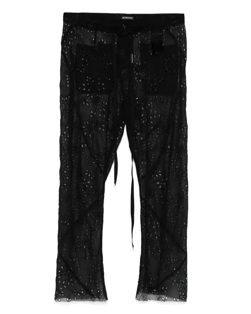 Ann Demeulemeester Ann Demeulemester Esti Cropped Tendenzgeschnitten gestickte Hosen 