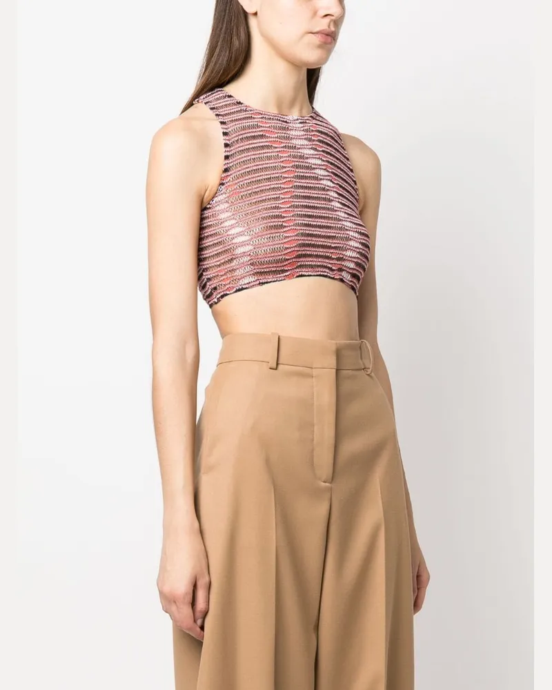 VITELLI Kälber winken Jacquard Crop Top 