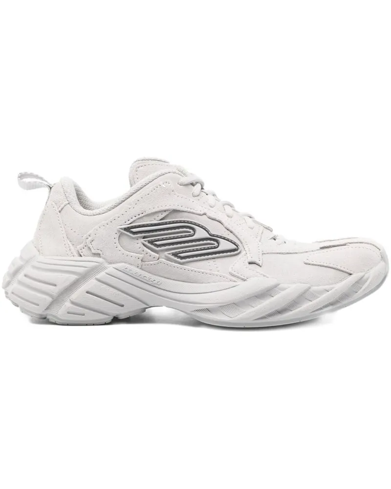 Balenciaga Montag Leder -Turnschuhe White