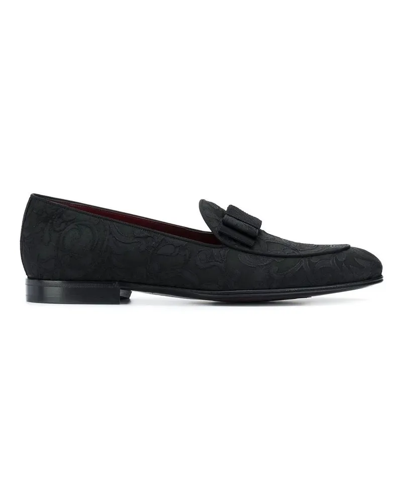 Dolce & Gabbana Barock Jacquard Sladers Schwarz