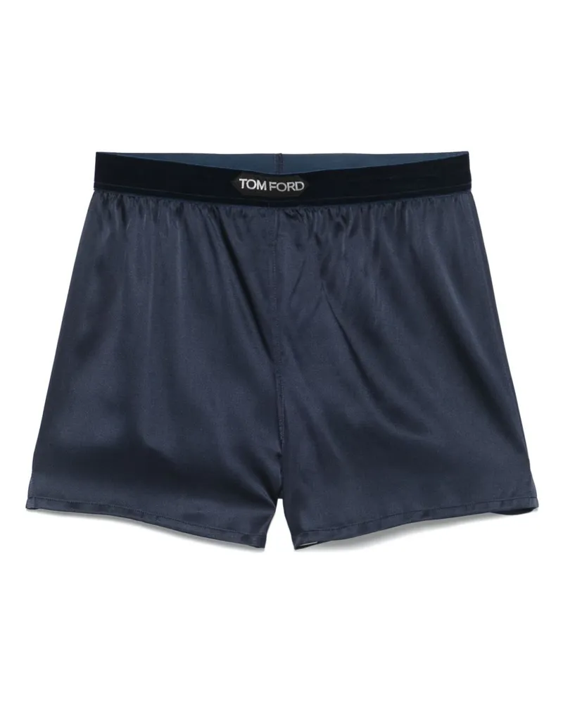 Tom Ford Seidenshorts Blue