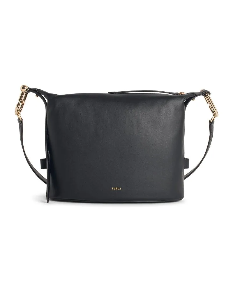 Furla Nuvola M'Schwarzer Lear -Tasche Black