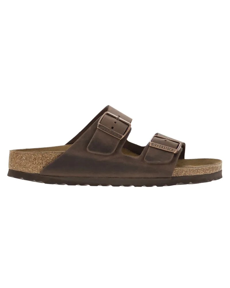 Birkenstock Arizona Leder -Slipper Brown