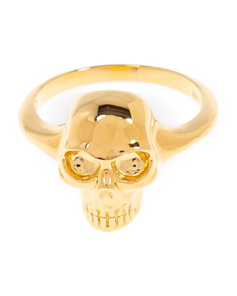 Alexander McQueen Alexander MC Queen Skull Ring Golden