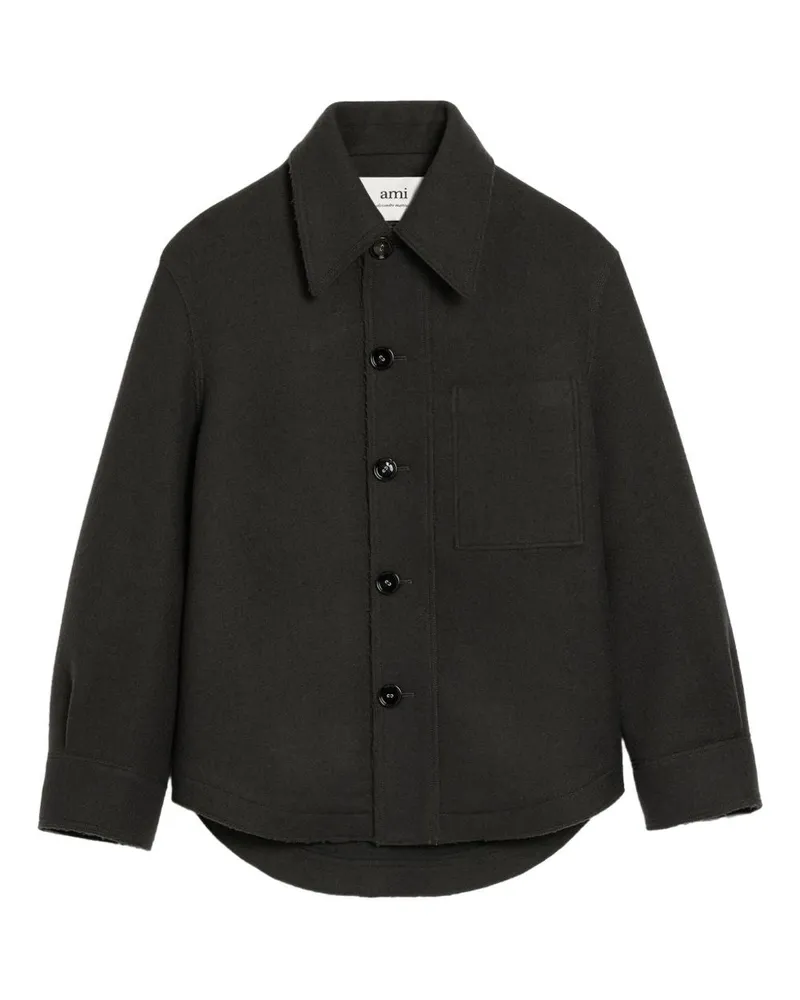 AMI Paris Wolljacke Grey
