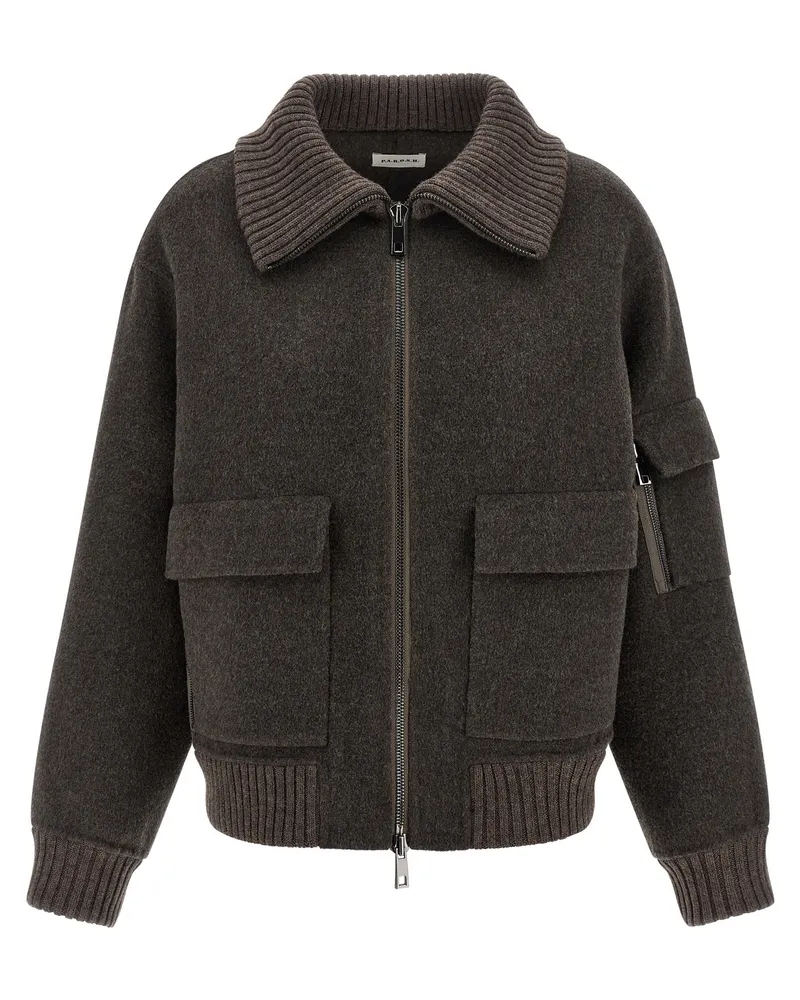 P.A.R.O.S.H. P.A.R.O..H. 'Leak25' Bomberjacke Brown