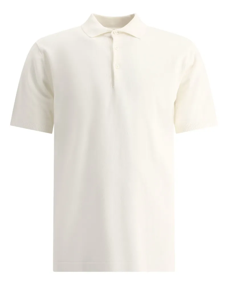 Beams Plus Strahlen plus "12 g" Poloshirt White