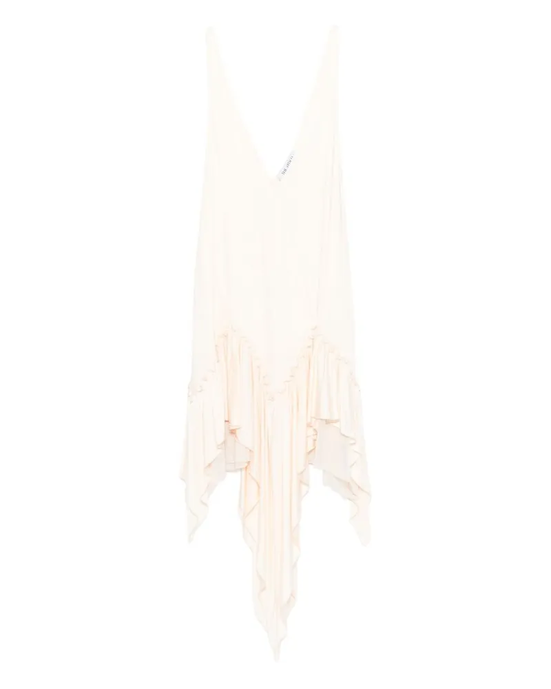 ATTICO Das Attico Georgette Mini -Kleid Ivory