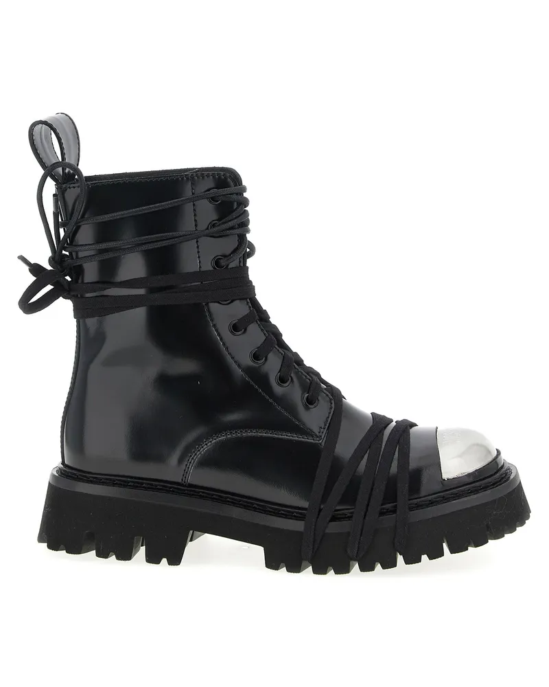 Moschino Kampfstiefel Black