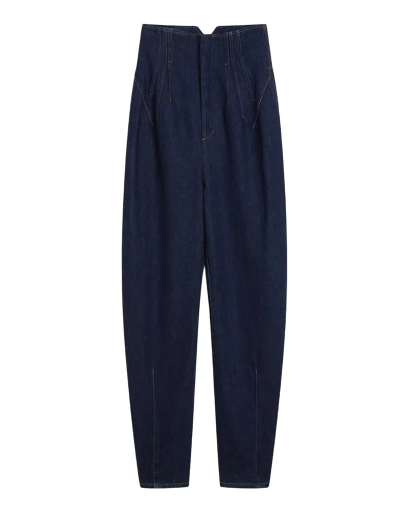 SPORTMAX Jeanshose mit hoher Taille, Mitternachtsblau Blu