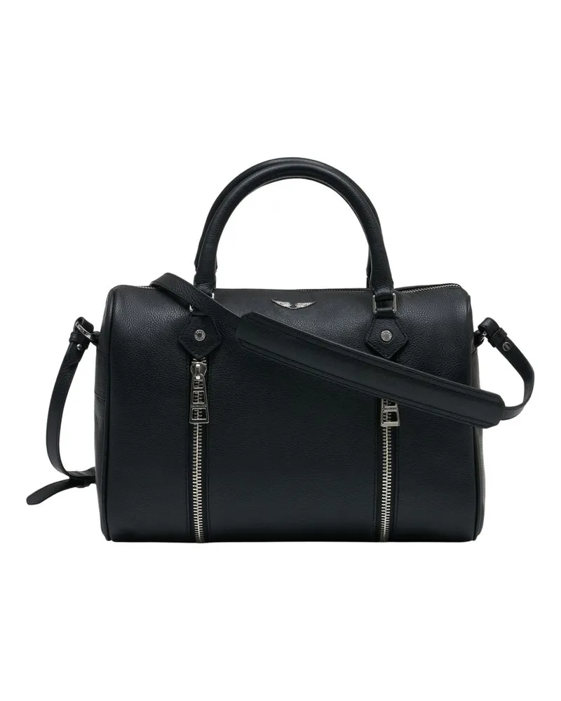 Zadig & Voltaire Sunny Medium Shopper Tasche  Leder Schwarz Schwarz