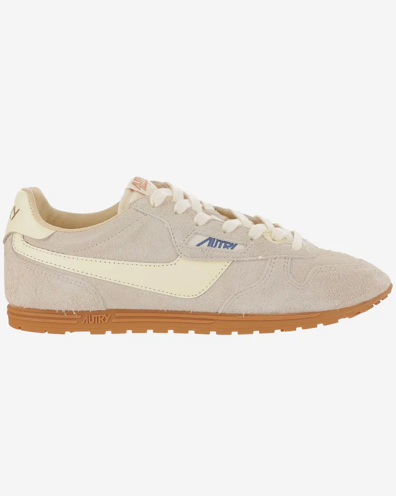 AUTRY Windspin Leder -Turnschuhe Beige
