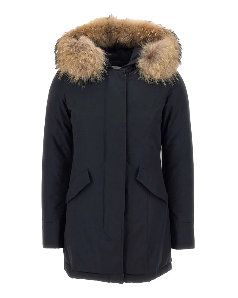 Woolrich Parka Arctic Con Pelliccia Removibile Blu Dark