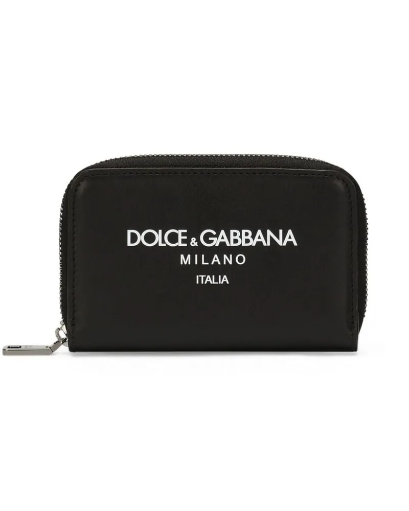 Dolce & Gabbana Leder Continental Wallet Schwarz