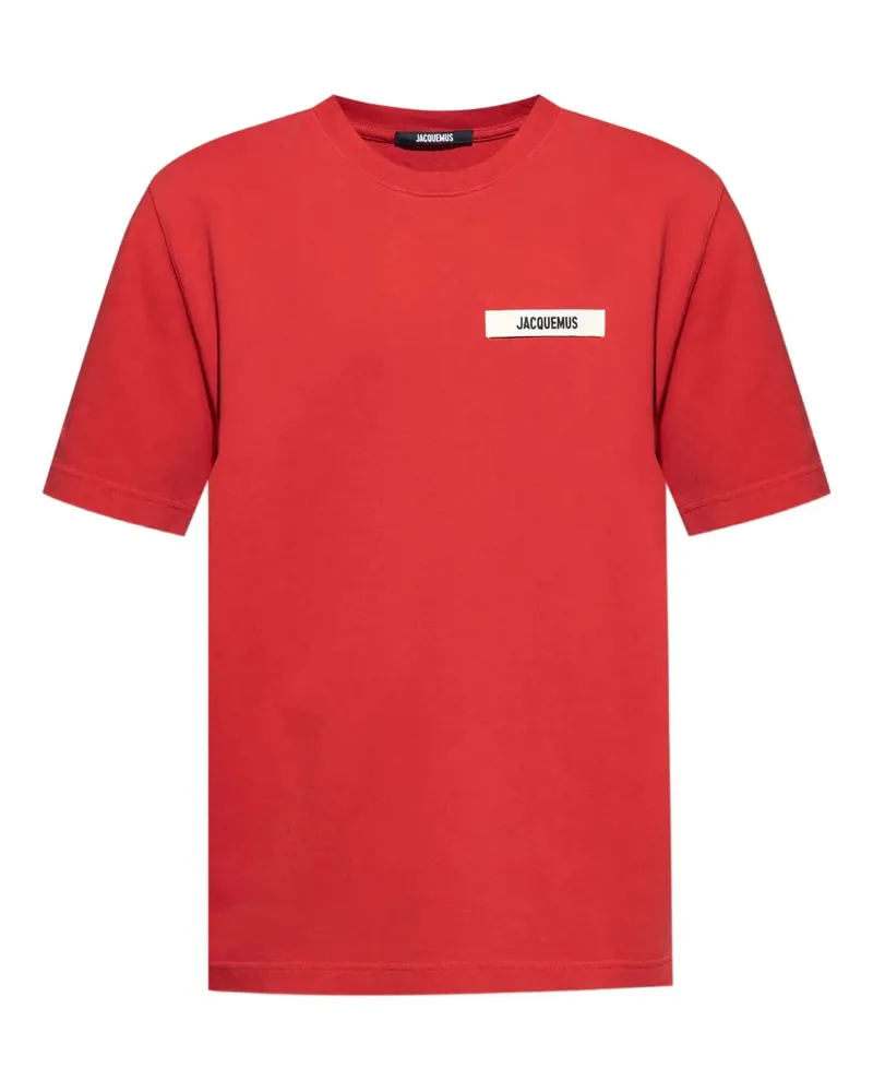 Jacquemus T -Shirt mit Logo Applizé White