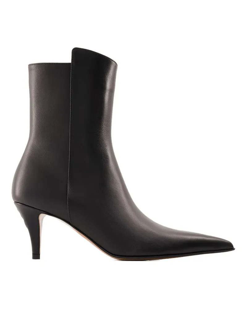 Alexander McQueen Australische Knöchelstiefel  Leder schwarz Black