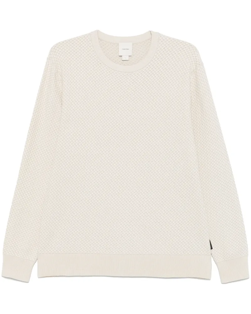 Calvin Klein Baumwollpullover White