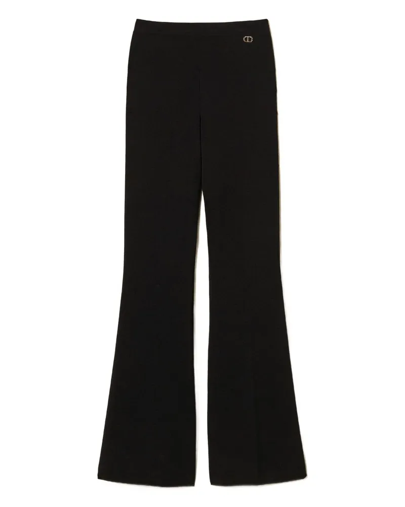 Twin-Set Doppelte Hose schwarz Black