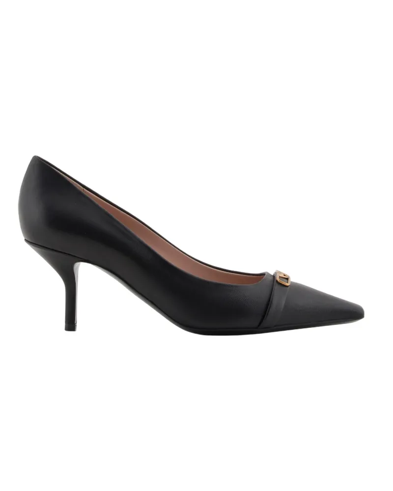 Emporio Armani flache Schuhe schwarz Black