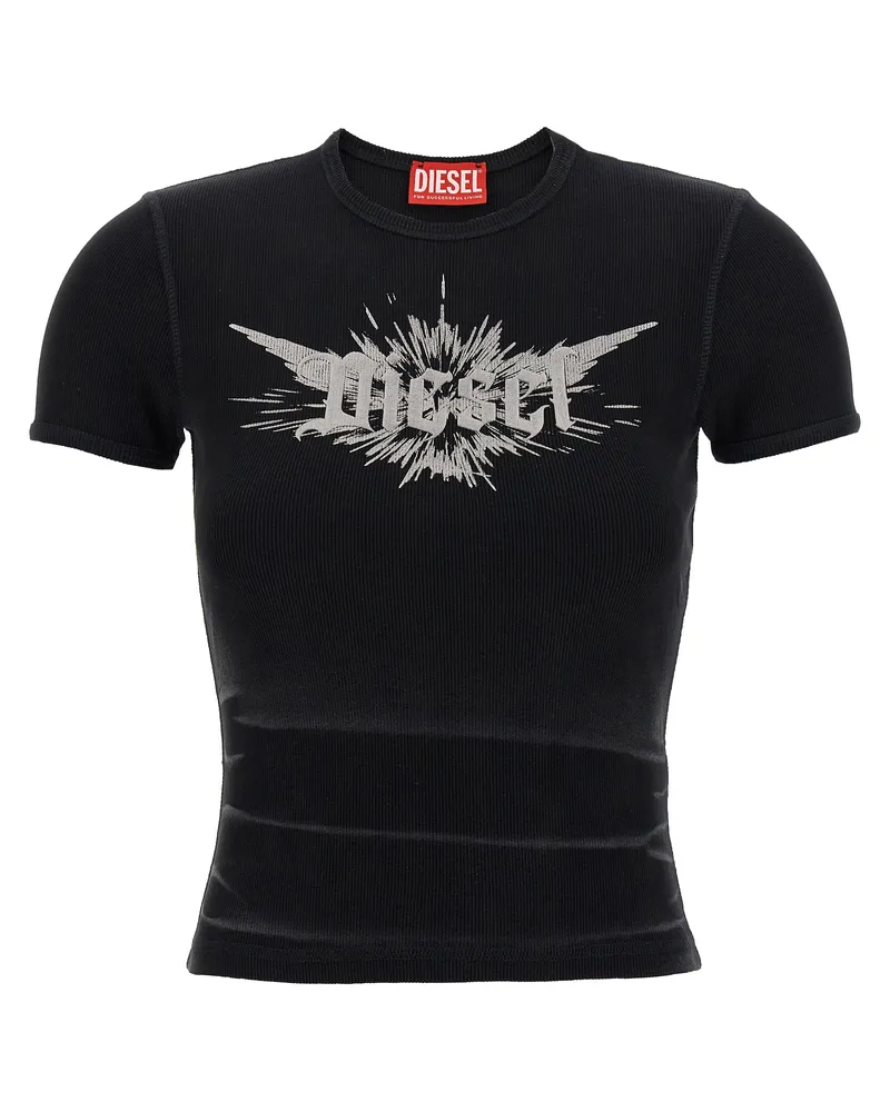 Diesel t ele long p2' T -Shirt Black
