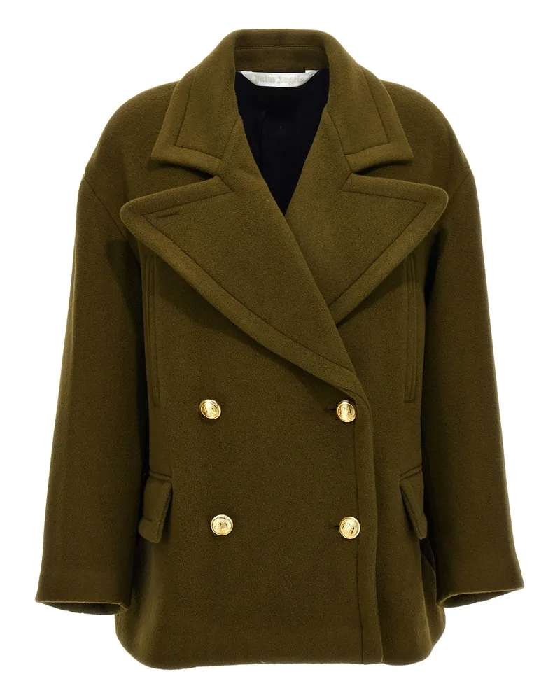 Palm Angels Palm Stickmantel Green