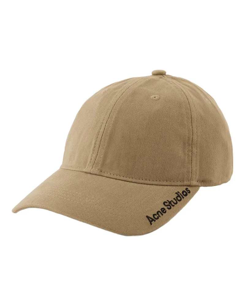 Acne Studios Carliy Cap  Baumwollkhaki Khaki