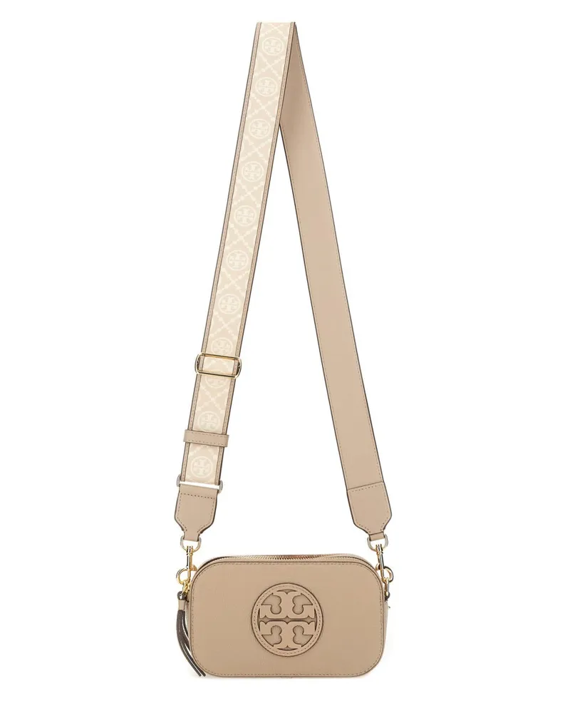 Tory Burch Mini "Miller" Umhängetasche Beige