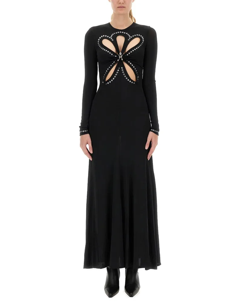 Paco Rabanne Second Skin Effect Long Kleid Black