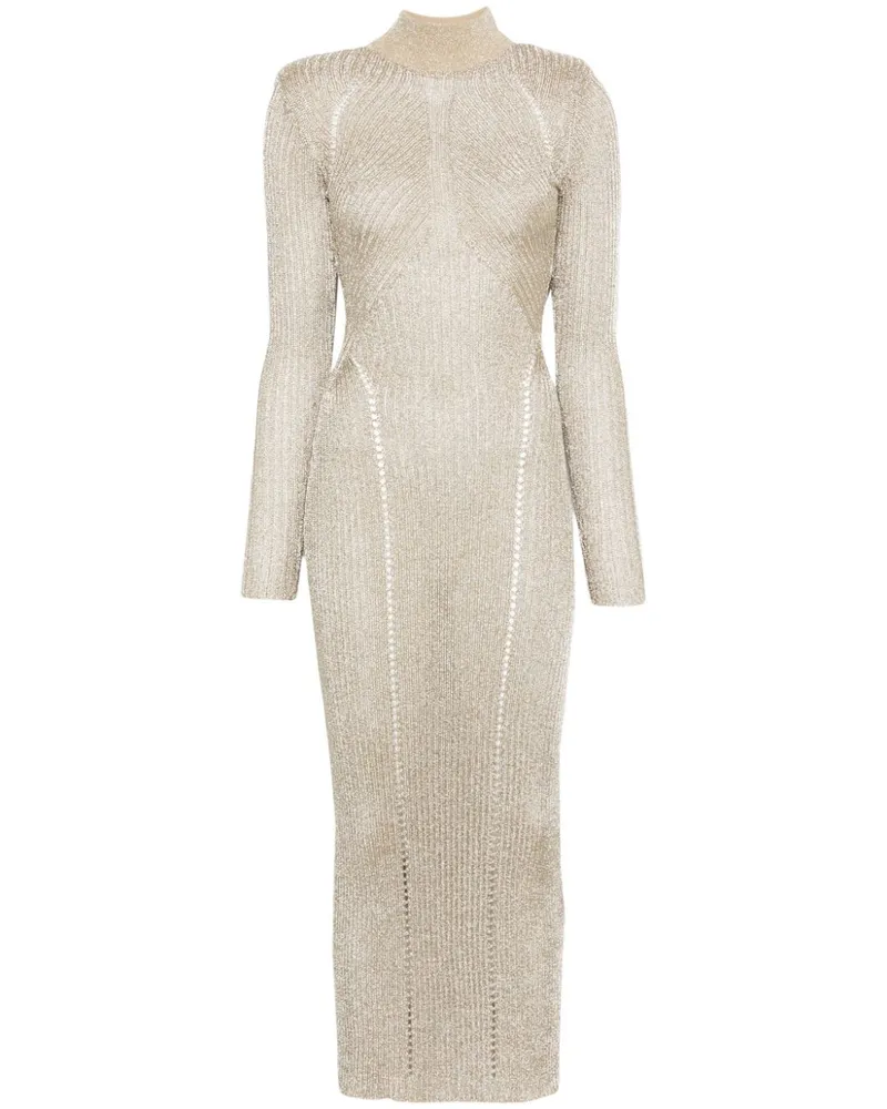 Self-Portrait Selbstporträt langes Kleid Gold