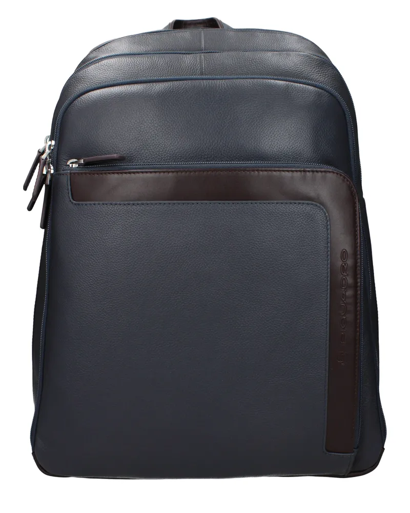 Piquadro Herrens Rucksäcke und Gürteltaschen aus Leder in Grau/Braun -